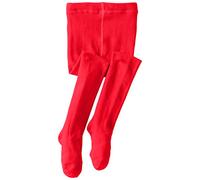 Jefferies Socks Girls 2-6x Seamless Organic Cotton Tights, Red, 8-10 Years