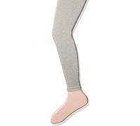 Jefferies Socks Girls' Cotton Footless Tights with Scalloped Edge, Grey Heather, 8-10 Years