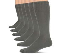 Jefferies Socks mens Military Rib Top Combat Crew Boot Socks 6 Pack, Foliage Green, Medium