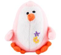 Jeffers Color Plush Penguin Squeaky Toy for Small Dogs, Pink, 3"- Cute, Safe, and Comfy Plush Pet Toy for Puppies, Interactive Fun, Travel Friendly, and Ideal for Playtime
