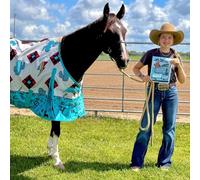 Jeffers Economy Plus Turnout Blanket with Standard Neck for Horses, 69" - 1200 Denier Waterproof Shell, 240g Polyfill Insulation - Breathable Weatherproof & Warm Equine Blankets - The Avarie