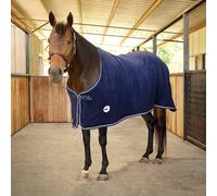 Jeffers Equine Elite Fleece Horse Cooler Blanket, 84 Inch - Soft, Adjustable Fit, Lightweight, Easy Care, Moisture Wicking Cooling Sheet with Surcingle for Post Exercise, Travel for Horses - Navy