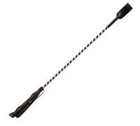 Jeffers Equine Glitter Ribbon Crop Training Bat - 26 Inch Horse Riding Crop Stick with Rubber Grip Handle for Training, Equestrian, Groundwork, Barrel Racing, Rodeo, Trail, Horse Gear - Black