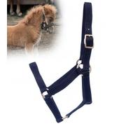 Jeffers Equine Mini Horse Halter - 3/4" Nylon Adjustable Halter for Miniature Horses, Ponies, Under 200 lbs - Heavy Duty Hardware, Secure Fit for Training, Turnout, Grooming, Travel - Black