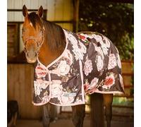 Jeffers Expression 1200 Denier Standard Neck Turnout Blanket, Rose Garden, 75" - Waterproof, Breathable Horse Blanket with 240 gram of Polyfill Ideal Protection for Winter, Medium Weight