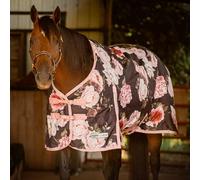 Jeffers Expression 1200 Denier Standard Neck Turnout Blanket, Rose Garden, 84" - Waterproof, Breathable Horse Blanket with 0g Polyfill, No insulation - Ideal Protection for Wind and Rain, Light Weight