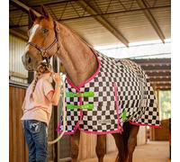 Jeffers Expression 1200 Denier Standard Neck Turnout Blanket, Skater Cowgirl, 87" - Waterproof, Breathable Horse Blanket with 240 gram of Polyfill, Ideal Protection for Winter, Medium Weight