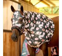 Jeffers Expression Lycra Horse Hood, Full - Stretchy Spandex Mane Cover for Pre Show Prep, Grooming, or Stable Use - Safe, Comfy Protection from Dust - Pairs with Blanket & Boots - Rose Garden