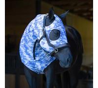 Jeffers Expression Lycra Horse Hood, Full - Stretchy Spandex Mane Cover for Pre Show Prep, Grooming, or Stable Use - Safe, Comfy Protection from Dust - Pairs w/Blanket & Boots - Equestrian Toile