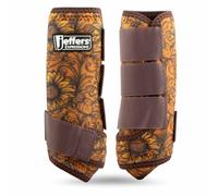 Jeffers Expression Protective Horse Boots, 1 Pair, Small - Safe Neoprene Leg Guards, Durable Strap Closures, Front & Hind Support, Equestrian Accessories for Travel & Riding - Bloomin' Toolin'