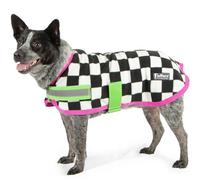Jeffers Expression Skater Pup” Dog Fleece Rug - Soft, Cozy & Pet Sweater, Reflective Stripes, Lightweight Coat, Perfect for Small to Large Breeds, Warm Puppy Pullover Blanket, Washable - 32"