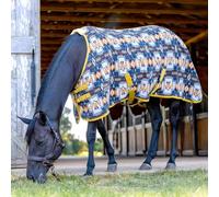 Jeffers Expression Standard Neck Fleece Cooler for Horses, 66"- Equine Towel Blanket, Moisture Absorbent, Light Weight, Best for Drying, Exercise, Bathing, Adjustable Belly Bands - Thunderbird