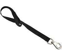 Jeffers Livestock Nylon Bucket Strap 24" - Heavy Duty Trigger Snap Hook for Hanging Water Buckets, Feeders, Hay Bags - Easy Use Fence Rail Loop for Barn, Horse, Goat, Dog, Stable, Tack - Black