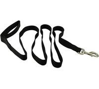 Jeffers Pet Dog Leash 1" x4'- Heavy Duty Nylon Lead for Small Medium Large Dogs, Training Walking Leash for Pets, Durable Safety Strap for Outdoor, Indoor, Crate, Kennel, House Use - Black