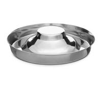 Jeffers Pet Flying Saucer Puppy Food & Water Dish, 15" D x 2" - Perfect for Single or Multiple Puppies, Dry & Wet Food, Weaning Dish, Non Tip Dog Feeding & Training Feeder - Easy to Clean