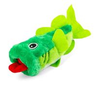 Jeffers Pet Plush Dog Toy with Squeaker, Big Mouth Fish 9" - Soft Crinkle Fabric, Safe & Durable, Healthy Fun for Small & Medium Dogs, Interactive Play, Fetch, Tug - Best Gift for Active Games