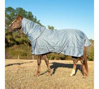 Jeffers Poplar Head Refuge 1200 Denier Turnout Blanket, Hamilton Blue, 75" - Waterproof & Breathable Horse Blanket, 240g Insulation, Adjustable Fit for Comfort & Safe Use, Durable Design