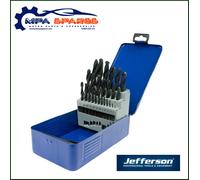 JEFFERSON 25 PIECE HSS FULLY GROUND DRILL BIT SET, SPLIT POINT - 1mm - 13mm