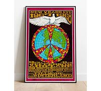 Jefferson Airplane Janis Joplin Quicksilver 1967 Fillmore Live Concert Tour : A Huge 36"x24" Poster Print Similar (Slightly Larger) to A1 Size : Vintage Retro Reproduction : BRING YOUR WALLS TO LIFE !