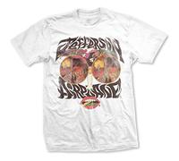 Jefferson Airplane Lips Official Tee T-Shirt Mens Unisex (Large) White