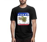 Jefferson Airplane Men Short Sleeve T-Shirts Sports Cotton Basic Summer Black(Small)