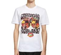 Jefferson Airplane T Shirt Lips Vintage Logo Nue Official Men's - White - Large