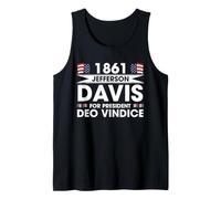 Jefferson Davis 1861 Civil War Presidential Campaign Tank Top