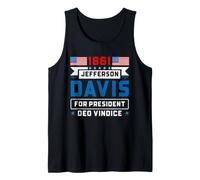 Jefferson Davis 1861 Civil War Presidential Campaign Tank Top
