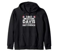 Jefferson Davis 1861 Civil War Presidential Campaign Zip Hoodie