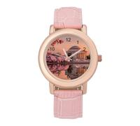 Jefferson Memori Washington DC Women's Custom Watch Fashion Soft Strap Wristwatches Gifts for Birthdays Valentine's Day