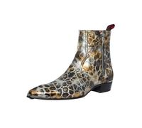 Coco Zip Chelsea Boots Metal Gold 9 UK