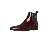 Jeffery West Men's Guitar Leather Chelsea Boots, Bordo Sunset, 8 UK