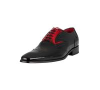 Jeffery West Men's Oxford Polished Leather Shoes, Black