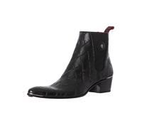 Jeffery West Men's Skull Leather Chelsea Boots, Black