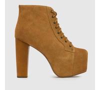 JEFFREY CAMPBELL Lita Platform Boots in Tan UK 7 (EU 40)