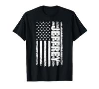 Jeffrey Personal Name American Flag Retro Men Women Funny T-Shirt