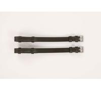 Jeffries Falcon Cheek Pieces - Havana · Cob · 1/2'' · Hook Stud
