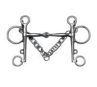 Jeffries Jointed Mouth Pelham Bit - 14cm (5.5'')