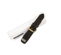 Jeffries Tubular Web Lead Rein - Havana/White · One Size
