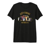 Jeff's Garage Hotrod Classic Car Design for the Name Jeff Premium T-Shirt