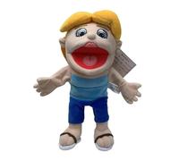 Jeffy Puppet Plush Toy Doll,Mischievous Funny Puppets Toy with Working Mouth,Soft Hand Puppet for Play House, for Halloween