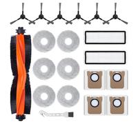 Jegehoyo Accessory Kit for Xiaomi X20 Max / X20 Pro Robot Vacuum Cleaner Replacement Parts, 1 Main Brush, 2 HEPA Filters, 6 Wipes, 4 Dust Bags, 6 Side Brushes, 1 Cleaning Brush