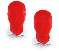 JEGERMIG 2 Pieces Black Full Face Mask Halloween Spandex Adult Hood Faceless Morph Head Cloth