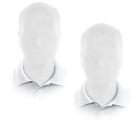 JEGERMIG 2 Pieces Full Face Mask, BW 2nd Skin Masks,Halloween Spandex Hood for Unisex Cloth