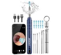 Ear Wax Removal Tool Camera, Ear Cleaner with Camera, Ear Cleaning Kit 1296P HD Ear Scope, 6 LED Lights and 12 Ear Picks, Earwax Removal with Otoscope to Earify Earwax for iOS and Android