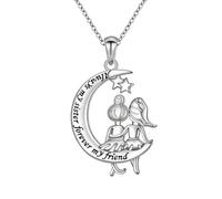 JEGPPIVE Trees of Life Heart Moons Pendant Necklace for Women Kirsite | Adjustable Chain for Women, Allergy Proof Kirsite Jewelry, Symbolic Mother Birthday Christmas