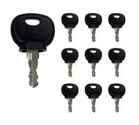 Jegruda 10 Pack Ignition Keys 14707 14607 14603 5755124 8035807 for Bobcat New Holland Industrial JCB Bomag Hamm Roller Compaction Dynapac Terex Vibromax Volvo Ford Moxy 85804675 05755125