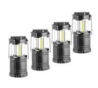 Jegs 4 x 3 Cob Led Collapsible Camping Lantern Fishing Work Ultra Bright Lamps
