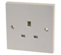 Jegs 4405JE - Contract 1 Gang 13A Flush Unswitched Socket