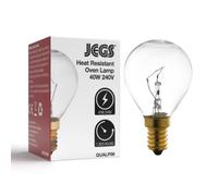 Jegs Heat Resistant 40W 240V SES E14 Oven Lamp 300° Degree Light Bulb Compatible with Neff 195302111, 195302110 Cookers & Ovens